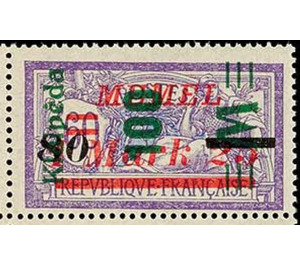 Overprint on french Memel - Germany / Old German States / Memel Territory 1923 - 100