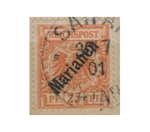 overprint on Reichpost - Micronesia / Mariana Islands, German Administration 1899 - 25