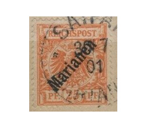 overprint on Reichpost - Micronesia / Mariana Islands, German Administration 1899 - 25