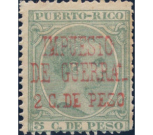 Overprinted 'Impuesta de Guerra' - Caribbean / Puerto Rico 1898 - 2