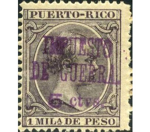 Overprinted 'Impuesta de Guerra' - Caribbean / Puerto Rico 1898 - 5