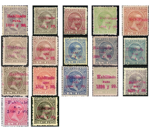 Overprints - Caribbean / Puerto Rico 1898 Set