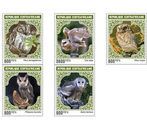 Owls (2021) - Central Africa / Central African Republic 2021 Set