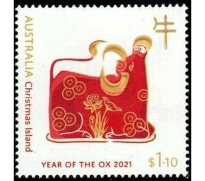 Ox with Flowers - Christmas Island 2021 - 1.10