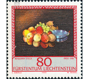 painting  - Liechtenstein 1990 - 80 Rappen