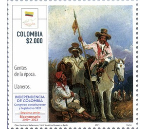 Painting of Llaneros - South America / Colombia 2021