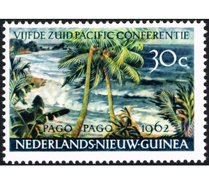 Palm trees on beach - Melanesia / Netherlands New Guinea 1962 - 30