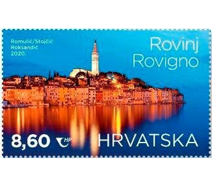 Panorama of Rovinj-Rovingo with Bell Tower - Croatia 2020 - 8.60
