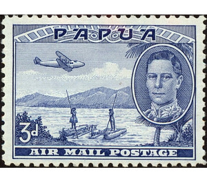 Papuans Poling Rafts - Melanesia / Papua 1939 - 3