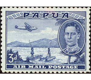 Papuans Poling Rafts - Melanesia / Papua 1939 - 3