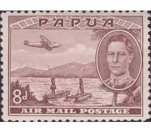 Papuans Poling Rafts - Melanesia / Papua 1939 - 8