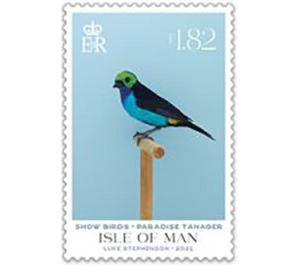 Paradise Tanager - Great Britain / British Territories / Isle of Man 2021 - 1.82