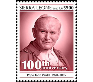 Pastoral Visits of Pope John Paul II - West Africa / Sierra Leone 2020