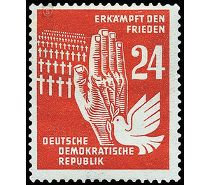 peace  - Germany / German Democratic Republic 1950 - 24 Pfennig