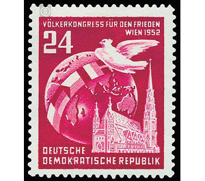 Peoples congress for peace  - Germany / German Democratic Republic 1952 - 24 Pfennig