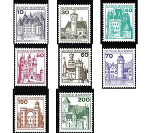 Permanent series: castles and palaces  - Germany / Federal Republic of Germany 1977 Set