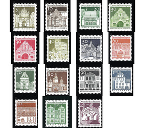 Permanent series: German buildings from twelve centuries  - Germany / Federal Republic of Germany 1966 Set