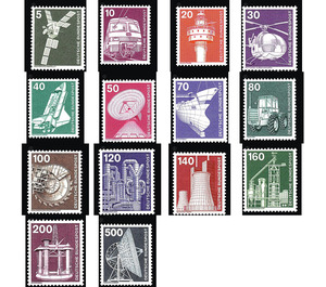 Permanent series: industry and technology  - Germany / Federal Republic of Germany 1975 Set