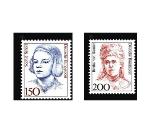 Permanent series: Women of German History  - Germany / Federal Republic of Germany 1991 Set