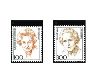 Permanent series: Women of German History  - Germany / Federal Republic of Germany 1997 Set