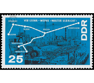 petrochemistry  - Germany / German Democratic Republic 1966 - 25 Pfennig