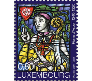 Pierre d'Aspelt(1240-1320), 700th Anniversary - Luxembourg 2020 - 0.80