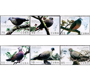 Pigeons - Caribbean / Cuba 2020 Set