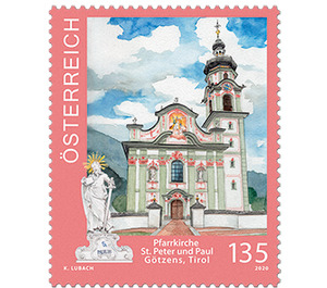 Pilgrimage church of Götzens - Austria / II. Republic of Austria 2020 - 135 Euro Cent