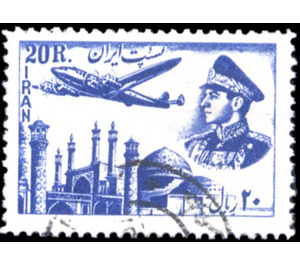 Plane above mosque - Iran 1953 - 20