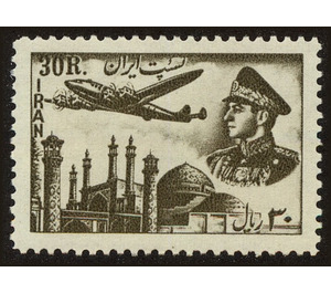 Plane above mosque - Iran 1953 - 30