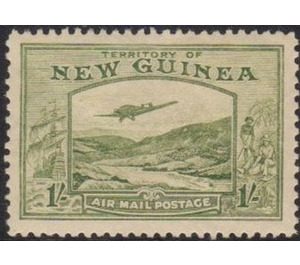 Plane over Bulolo Goldfield - Melanesia / New Guinea 1939 - 1