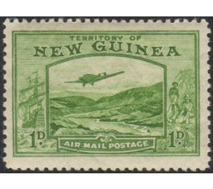 Plane over Bulolo Goldfield - Melanesia / New Guinea 1939 - 1