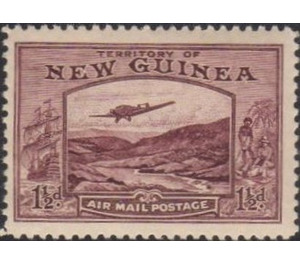 Plane over Bulolo Goldfield - Melanesia / New Guinea 1939