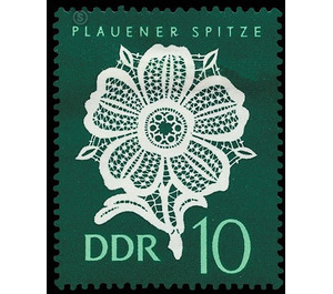 Plauen lace  - Germany / German Democratic Republic 1966 - 10 Pfennig