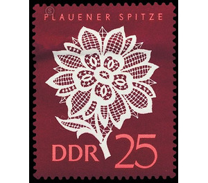 Plauen lace  - Germany / German Democratic Republic 1966 - 25 Pfennig