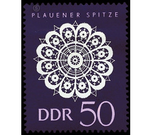 Plauen lace  - Germany / German Democratic Republic 1966 - 50 Pfennig