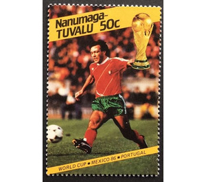 Player from Portugal - Polynesia / Tuvalu, Nanumaga 1986