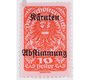 plebiscite  - Austria / Republic of German Austria / German-Austria 1920 - 10 Heller