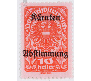 plebiscite  - Austria / Republic of German Austria / German-Austria 1920 - 10 Heller