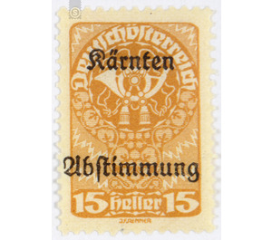 plebiscite  - Austria / Republic of German Austria / German-Austria 1920 - 15 Heller