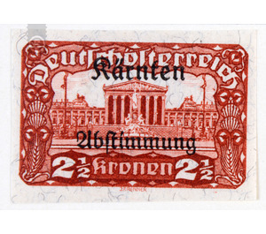 plebiscite  - Austria / Republic of German Austria / German-Austria 1920 - 2.50 Krone