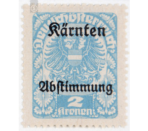 plebiscite  - Austria / Republic of German Austria / German-Austria 1920 - 2 Krone