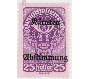 plebiscite  - Austria / Republic of German Austria / German-Austria 1920 - 25 Heller