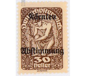 plebiscite  - Austria / Republic of German Austria / German-Austria 1920 - 30 Heller