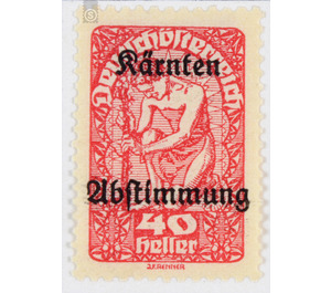 plebiscite  - Austria / Republic of German Austria / German-Austria 1920 - 40 Heller