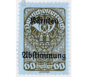 plebiscite  - Austria / Republic of German Austria / German-Austria 1920 - 60 Heller