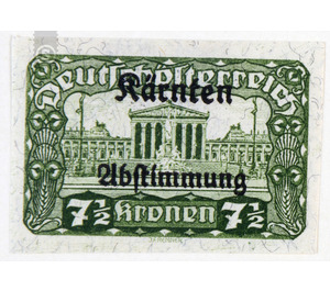 plebiscite  - Austria / Republic of German Austria / German-Austria 1920 - 7.50 Krone