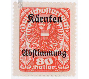 plebiscite  - Austria / Republic of German Austria / German-Austria 1920 - 80 Heller