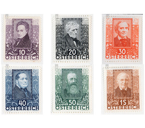 Poets  - Austria / I. Republic of Austria 1931 Set