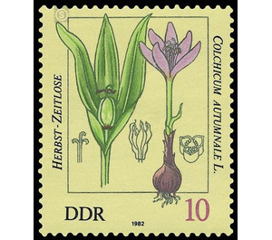 poisonous plants  - Germany / German Democratic Republic 1982 - 10 Pfennig